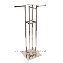 Стійка-краб (колір срібла) для демонстрації одягу TZ-023